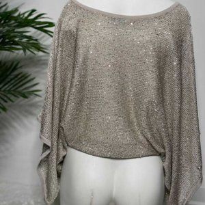 Champagne sequin poncho
